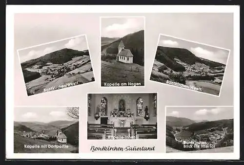 AK Bontkirchen /Sauerland, Kapelle am Hagen, Ortsansichten