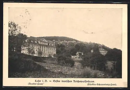 AK Lahr i. B., Blick auf das erste deutsche Reichswaisenhaus