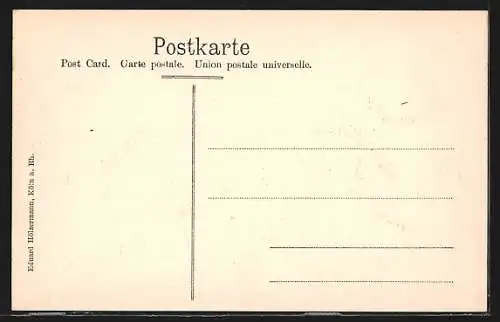 AK Köln a. Rh., Partie am Dom-Hotel