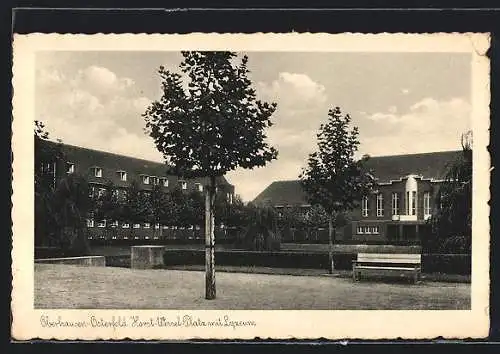 AK Oberhausen-Osterfeld, Platz mit Lyzeum