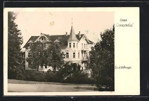 AK Bad Wildungen, Blick auf das Hotel Kurhaus Concordia