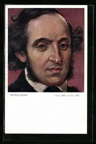 AK Mendelssohn, Portrait des Künstlers