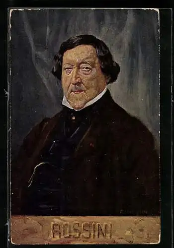 Künstler-AK Komponist Rossini