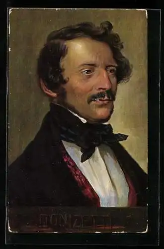 Künstler-AK Portrait des Komponisten Donizetti