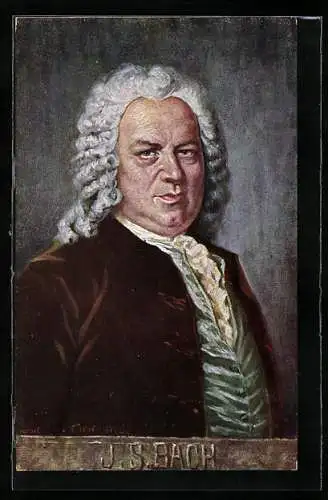AK Portrait Johann Sebastian Bach