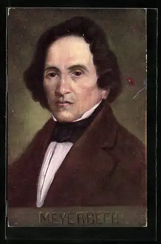 AK Portrait von Giacomo Meyerbeer, Komponist
