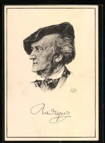 AK Porträt von Richard Wagner