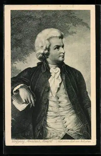 AK Portrait Wolfgang Amadeus Mozart