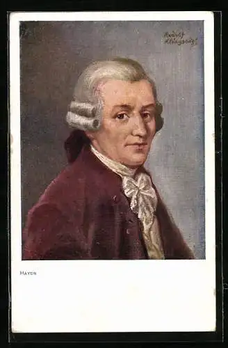 Künstler-AK Porträt von Haydn