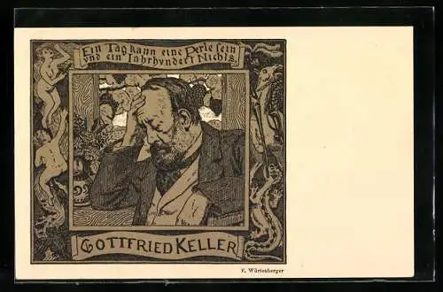 Künstler-AK Zürich, Gottfried Keller-Hausbazar in der Tonhalle, 25.-27. Oktober 1912