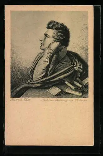 AK Bildnisse deutscher Dichter, Heinrich Heine