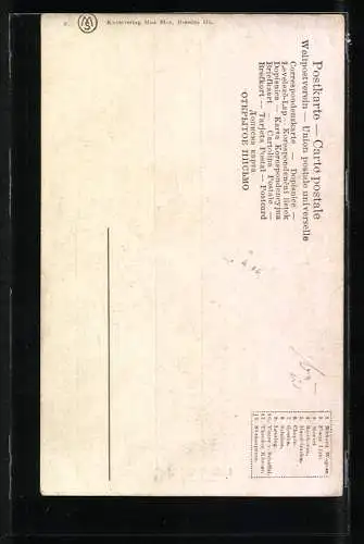 Künstler-AK Portrait von Lessing