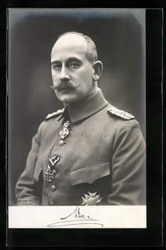 AK Uniformfoto Prinz Max von Baden mit Orden