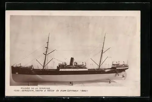 AK Nachbildung des Schiffes Gergovia im Marine-Museum, Modellbau