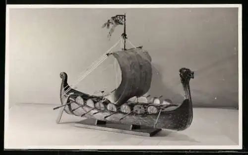 AK Das Wikingerschiff Werwolf aus dem Jahre 900 n. Chr., Modellbau