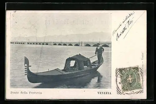AK Venedig / Venezia, Ponte della Ferrovia