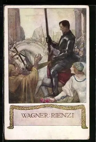 AK Richard Wagner: Rienzi, Ritter