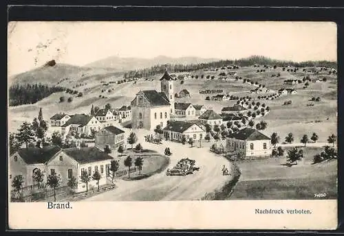 AK Brand, Ortsansicht mit Kirche