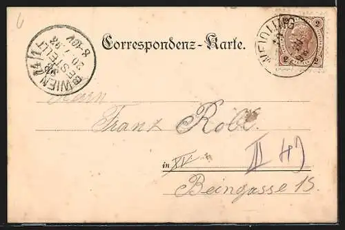 AK Weidlingbach, Weigl-Hof, Vesper Thürmchen, Volks-Schule