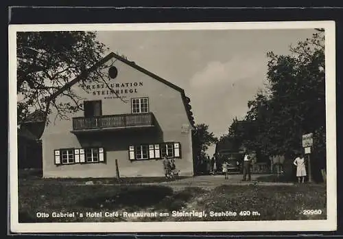 AK St. Andrä-Wördern, Hotel Cafe-Restaurant am Steinriegl Otto Gabriel