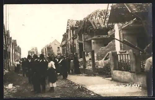 AK Oppau, Explosion in der Austrasse am 21.9.1921