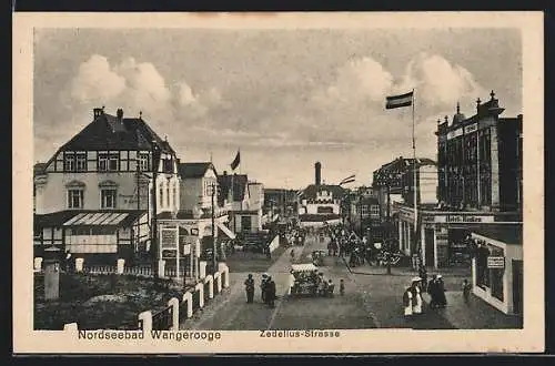 AK Wangerooge, Hotel Hanken in der Zedelius-Strasse