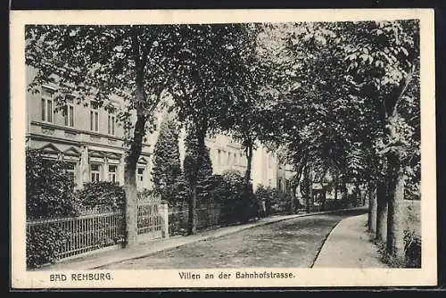 AK Bad Rehburg, Villen an der Bahnhofstrasse