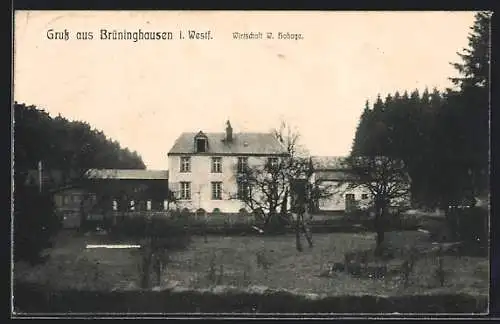 AK Brüninghausen / Lüdenscheid, Gasthaus W. Hohage