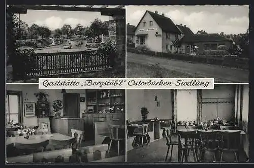 AK Osterburken - Siedlung, Gaststätte Bergstüb`l, Speisesaal