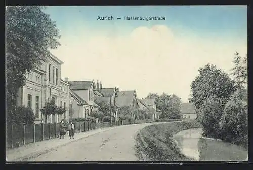 AK Aurich / Ostfr., In der Hassenburgerstrasse