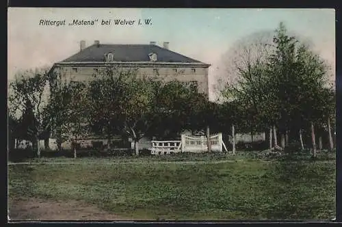 AK Welver i. W., Am Rittergut Matena