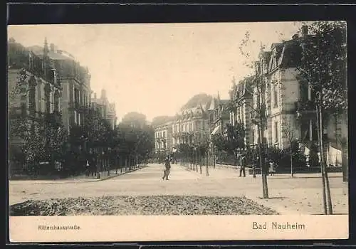 AK Bad Nauheim, Blick in die Rittershausstrasse