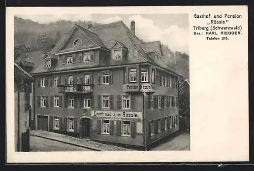 AK Triberg /Schwarzwald, Gasthof und Pension Rössle