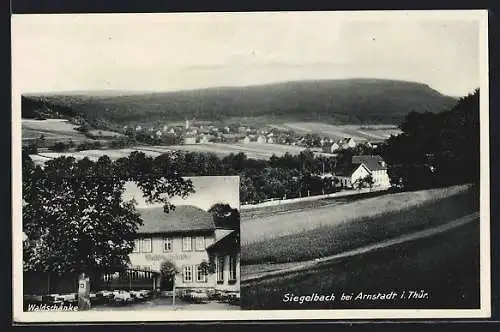 AK Siegelbach bei Arnstadt, Gasthaus zur Waldschänke