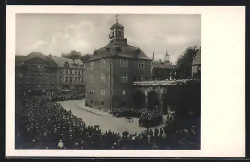 AK Eschwege, Einweihungsfeier Eschweger Dietemann auf dem Schlosstürmchen, 1927