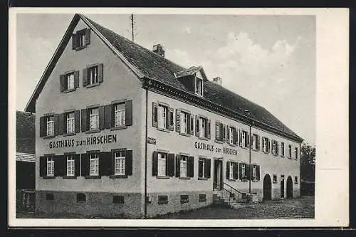 AK Denzlingen, Das Gasthaus zum Hirschen, Inh. Otto Reitzel