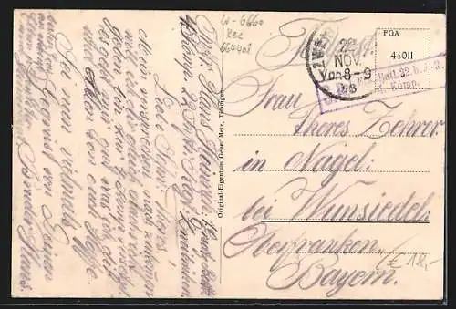 AK Zweibrücken, Blick in die Fruchtmarktstrasse