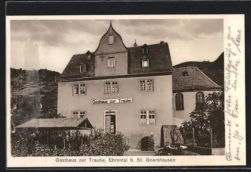 AK Ehrental b. St. Goarshausen, Das Gasthaus zur Traube