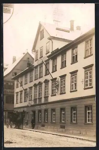 Foto-AK Geislingen /Steige, Hotel Post im Jahr 1913