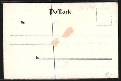 Lithographie Hölle, Adams Gasthaus zum Höllenthal, Ortsansicht am Fluss