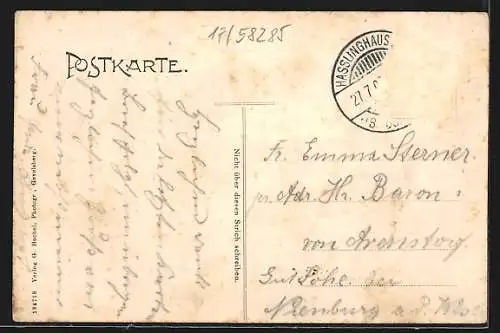 AK Silschede, Restaurant zum Waldschösschen A. Schlapbach mit kleiner Versammlung