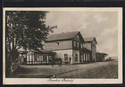 AK Burscheid / Leverkusen, Ansicht vom Bahnhof
