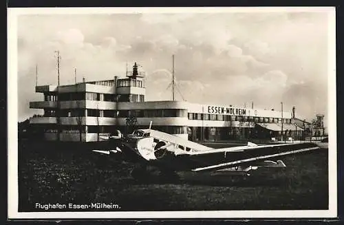 AK Flughafen Essen-Mülheim, Flugzeug der Lufthansa