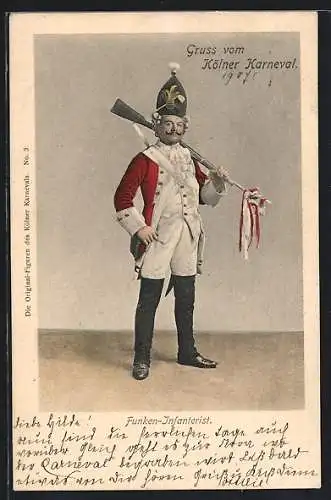 AK Köln, Karneval, Funken-Infanterist