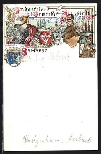 Lithographie Bamberg, Industrie- und Gewerbe-Ausstellung 1900