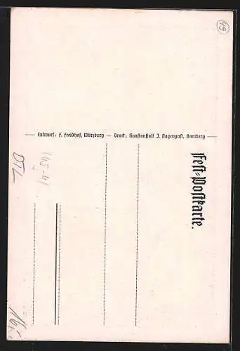 AK Bamberg, 16. Bayer. Landesturnfest 1926, Turner mit Fahne