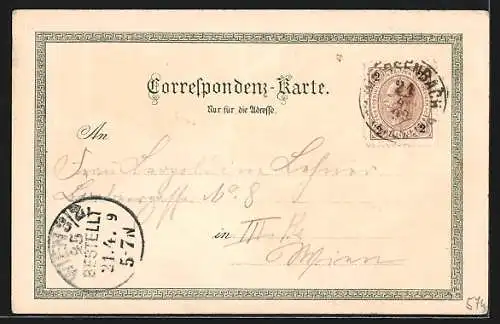 Lithographie Weissenbach a. d. Triesting, Ruine Neuhaus, Faggers Fremdenheim, Triestingheim