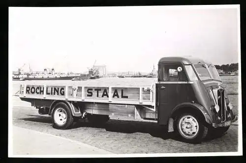 Fotografie GUY LKW der Firma Röchling Staal, Kennzeichen 10885