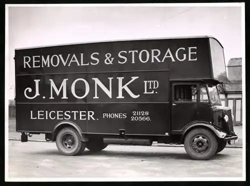 Fotografie LKW GUY-Motors, Firma J. Monk Ltd. aus Leicester
