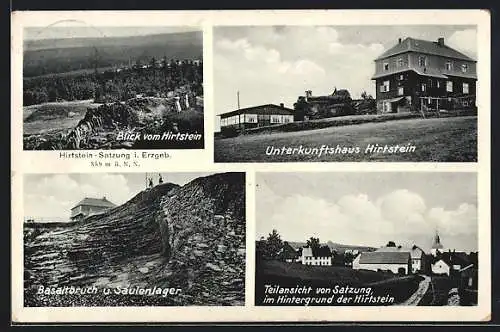 AK Satzung, Unterkunftshaus Hirtstein, Basaltbruch & Säulenlager